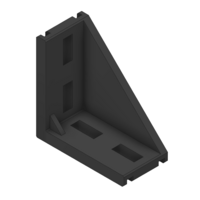 MODULAR SOLUTIONS ELITE ALUMINUM GUSSET BRACKET&lt;BR&gt;45MM X 90MM ANGLE W/HARDWARE